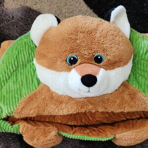 Hug Fun Kids Cute Friendly Fox Plush Slumber Bag Sleepovers 63” Long